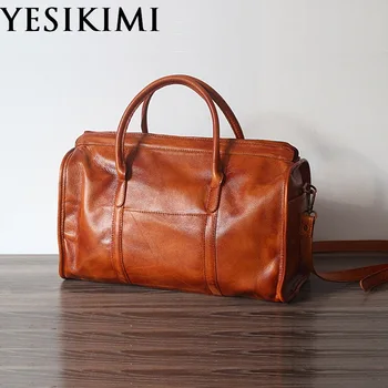 2017 New Women Handbags Genuine Leather Boston Bag Vintage Tote Unisex Travel Bags Real Cowhide Men Office Bag
2017 New Women Handbags Genuine Leather Boston Bag Vintage Tote Unisex Travel Bags Real Cowhide Men Office Bag