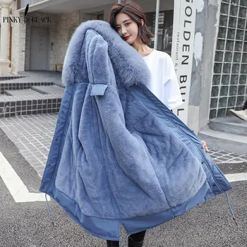PinkyIsBlack 2019 Fashion Women's Faux Rabbit Fur Lining Hooded Long Coat Parkas Outwear Large Fur Collar Winter Jacket Women
PinkyIsBlack 2019 Fashion Women's Faux Rabbit Fur Lining Hooded Long Coat Parkas Outwear Large Fur Collar Winter Jacket Women