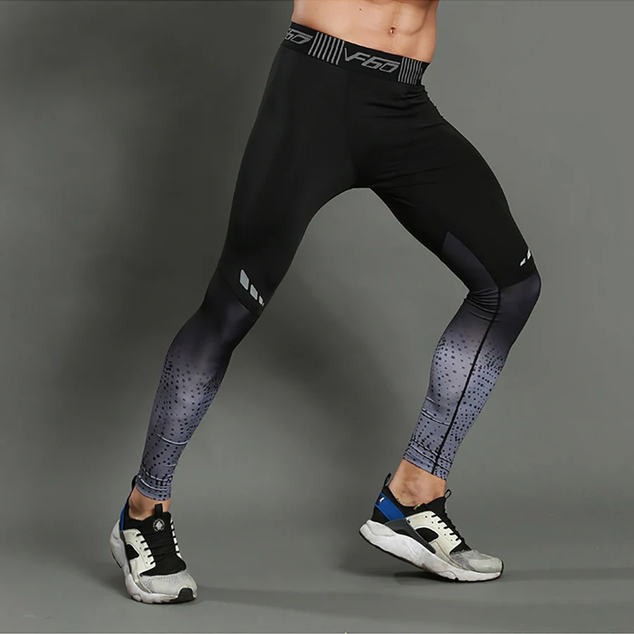 3XL колготки для бега мужские компрессионные брюки черные обтягивающие леггинсы