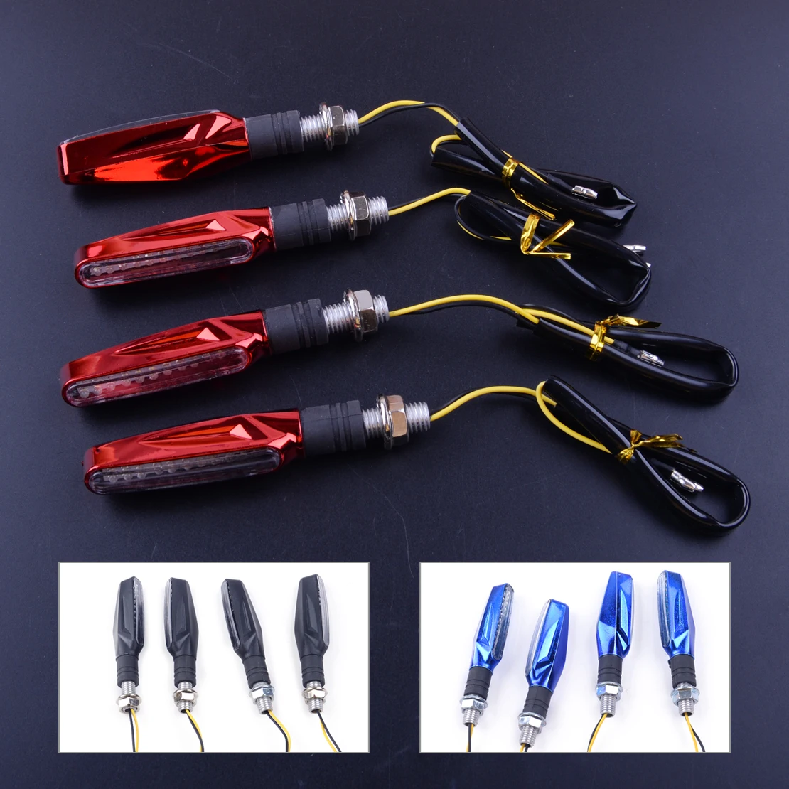 beler 4pcs Motorcycle 12 V Amber Color LED Turn Signal Lamp Bulb Sequential Flowing Indicator Light Flasher
beler 4pcs Motorcycle 12 V Amber Color LED Turn Signal Lamp Bulb Sequential Flowing Indicator Light Flasher