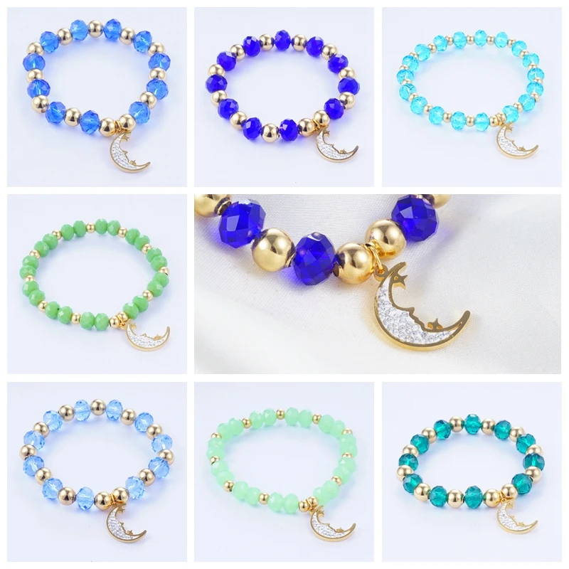 Yunkingdom New 2019 Stainless Steel Jewelry Adjustable Moon Bracelet & Bangles Crystal Bracelets for Women Gold-Color 7 color
Yunkingdom New 2019 Stainless Steel Jewelry Adjustable Moon Bracelet & Bangles Crystal Bracelets for Women Gold-Color 7 color