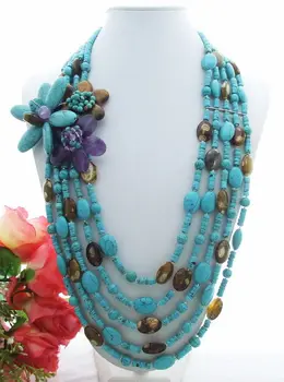 Amazing! Blue Stone Tiger's Eye Necklace
Amazing! Blue Stone Tiger's Eye Necklace