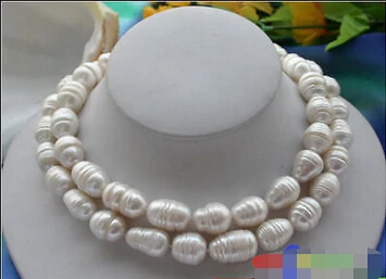 HOT## Wholesale FREE SHIPPING >>> 2ROW 18MM WHITE RICE FRESHWATER CULTURED PEARL NECKLACE
HOT## Wholesale FREE SHIPPING >>> 2ROW 18MM WHITE RICE FRESHWATER CULTURED PEARL NECKLACE