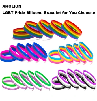 LGBT Pride Rainbow Pansexual Asexual Genderqueer Bisexual Wristband Jewelry Silicone Bracelet 10PCS SLP-0001
LGBT Pride Rainbow Pansexual Asexual Genderqueer Bisexual Wristband Jewelry Silicone Bracelet 10PCS SLP-0001