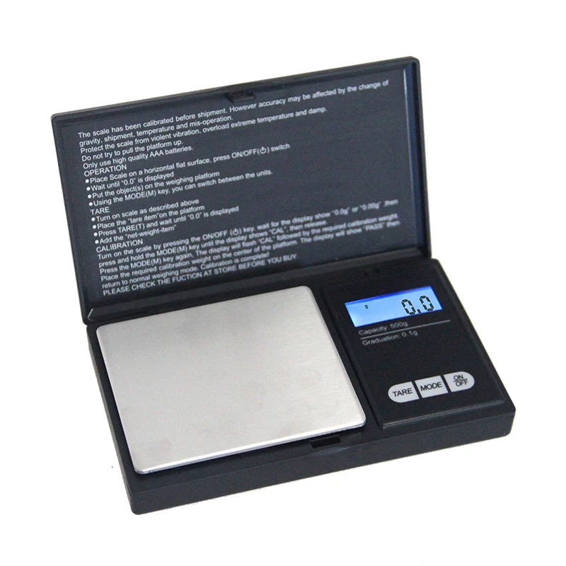 Цифровые Мини-весы 500*0 1 г Карманные электронные весы высокоточные для золота