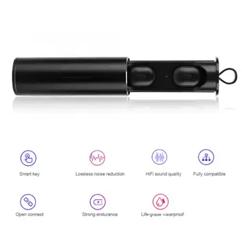 T1 TWS V5.0 Bluetooth earphone 3D HiFi Wireless Stereo Earphones Earbuds IPX7 Waterproof Charging Box HiFi HD 3D stereo sound
T1 TWS V5.0 Bluetooth earphone 3D HiFi Wireless Stereo Earphones Earbuds IPX7 Waterproof Charging Box HiFi HD 3D stereo sound