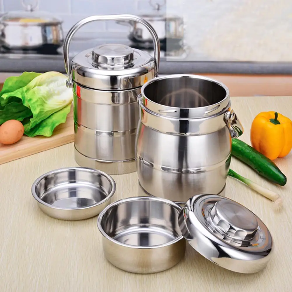 LanLan Thickened Non-magnetic Stainless Steel Insulation Barrel Leak-Proof Lunch Box with Handle Double Layer Bento Box
LanLan Thickened Non-magnetic Stainless Steel Insulation Barrel Leak-Proof Lunch Box with Handle Double Layer Bento Box