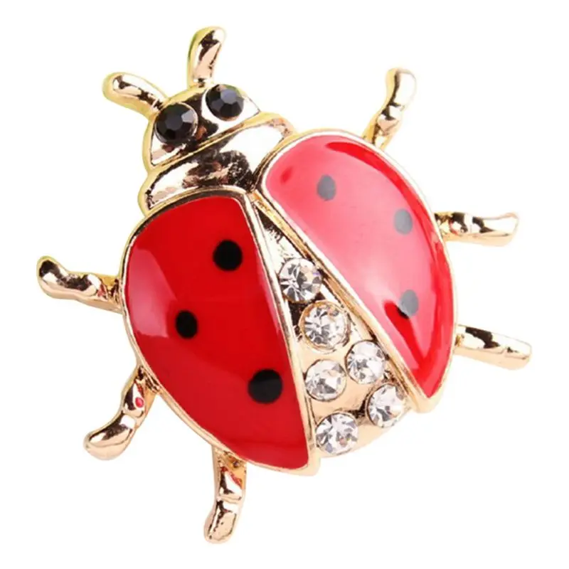 Red Enamel Vivid Ladybug Brooches For Women Kids Gold Color Crystal Insect Brooch Pins Collar Clip Dress Coat Badge Lapel Pin Up
Red Enamel Vivid Ladybug Brooches For Women Kids Gold Color Crystal Insect Brooch Pins Collar Clip Dress Coat Badge Lapel Pin Up