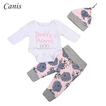 3PCS Newborn Infant Baby Boy Girl Outfits Clothes Set White Tops Romper Long Sleeve + Floral Pants Leggings+ Hat
3PCS Newborn Infant Baby Boy Girl Outfits Clothes Set White Tops Romper Long Sleeve + Floral Pants Leggings+ Hat