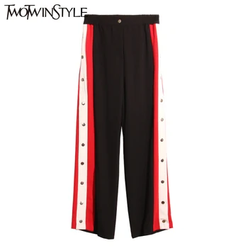 GALCAUR Split Wide Leg Pant For Women Elastic High Waist Side Stripe Long Trouser Spring Fashion Casual 2018 Clothing
GALCAUR Split Wide Leg Pant For Women Elastic High Waist Side Stripe Long Trouser Spring Fashion Casual 2018 Clothing