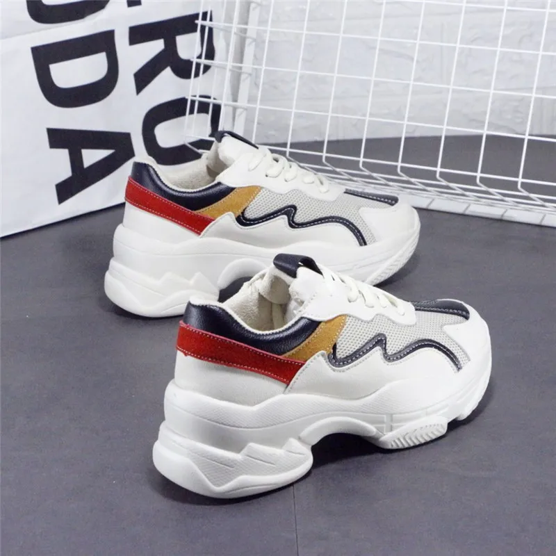 Genuine Leather Women's Platform Sneakers 2019 Spring Women Chunky Sneaker Fashion Thick Sole Shoes Ladies Flat Footwear
Genuine Leather Women's Platform Sneakers 2019 Spring Women Chunky Sneaker Fashion Thick Sole Shoes Ladies Flat Footwear