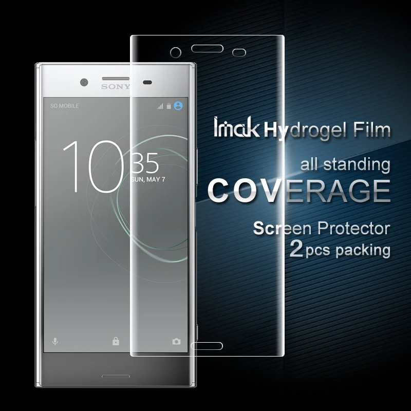 Imak Screen Protector 2pcs Hydrogel Film for Sony Xperia XZ Premium Anti Glare No Wiping | Мобильные телефоны и