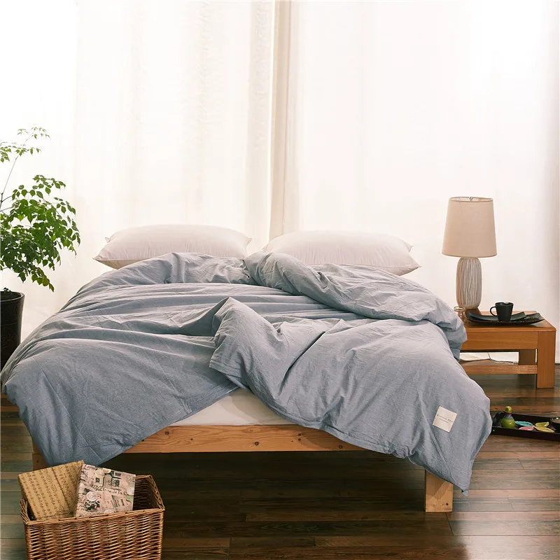 European Gray Solid Color Quilt Cover Bedding Cotton Duvet Cover Soft Comfortable 1Pcs Quilt Cover Single Bed Double Bed Satin
European Gray Solid Color Quilt Cover Bedding Cotton Duvet Cover Soft Comfortable 1Pcs Quilt Cover Single Bed Double Bed Satin