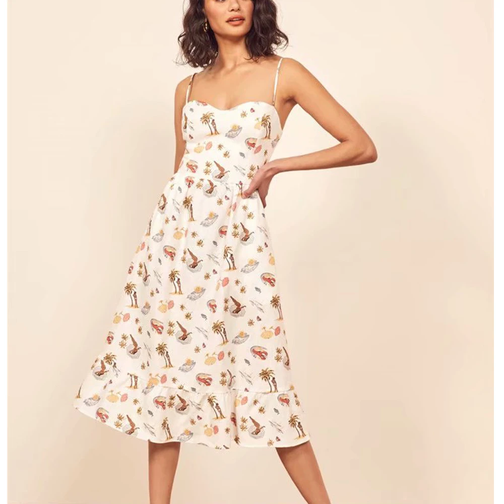 2019 za summer Women floral PRINT dresses za Dress chiffon print dress for girls strap sleeveless dress
2019 za summer Women floral PRINT dresses za Dress chiffon print dress for girls strap sleeveless dress