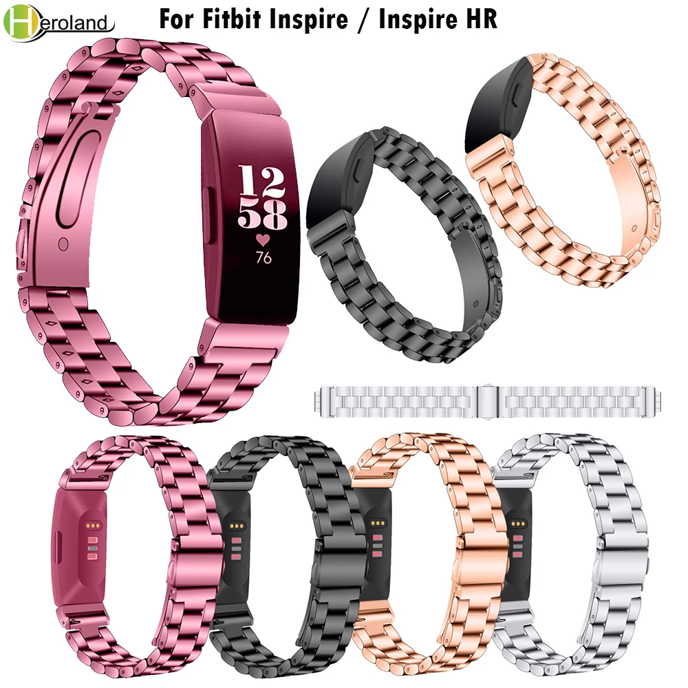 Ремешок из нержавеющей стали для Fitbit Inspire/Inspire HR smartWatch сменные браслеты браслет