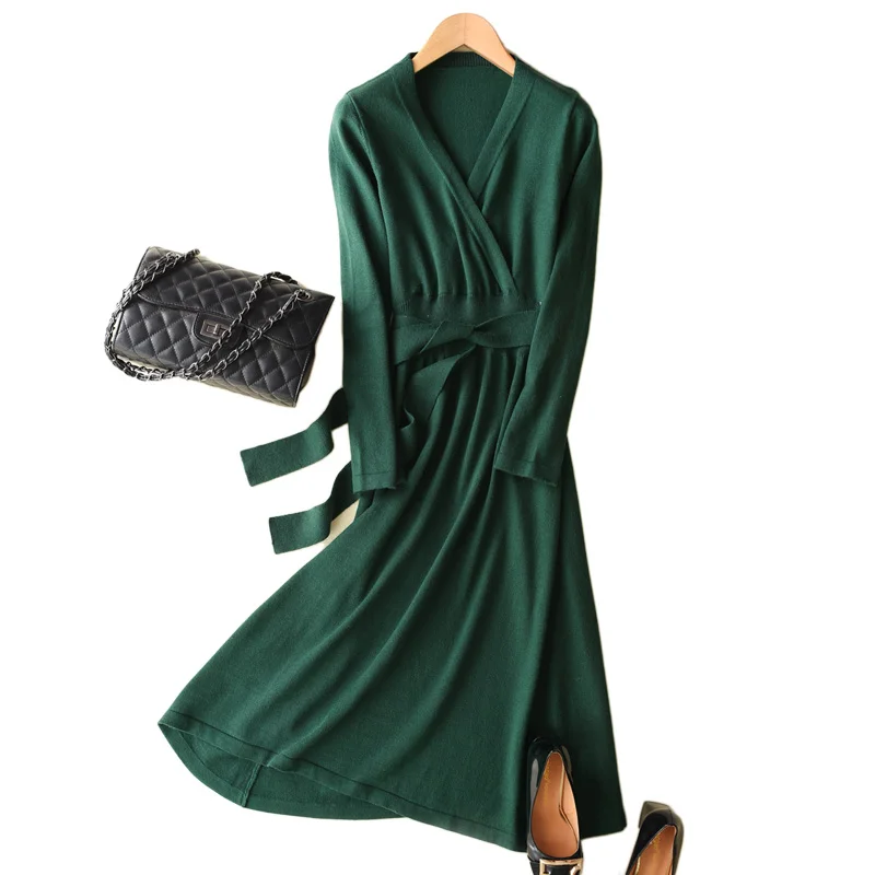 JVEII Spring autumn Cashmere Wool Women Party V Neck Dresses Fashion Female Sexy Casual Long Sweaters Knee Length Warm Pullover
JVEII Spring autumn Cashmere Wool Women Party V Neck Dresses Fashion Female Sexy Casual Long Sweaters Knee Length Warm Pullover