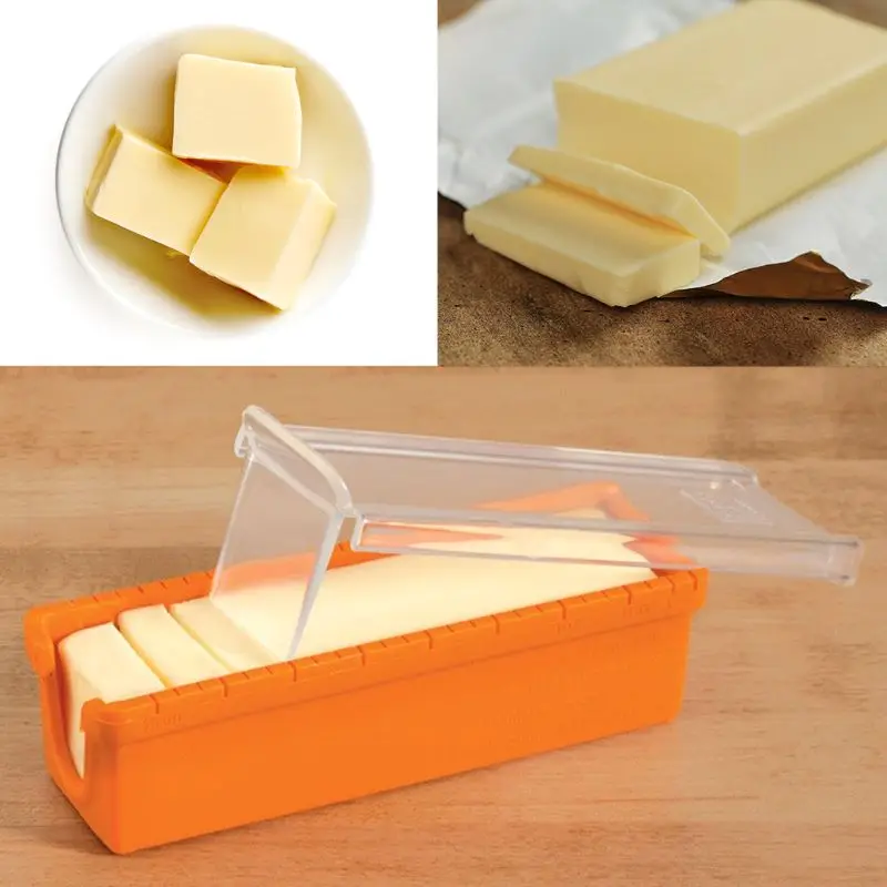 1PC Creative Butter Slicer Cheese Cutter Rectangle Storage Box with Lid DIY Silicone Bread Cakes Plates Home Kitchen Baking Tool
1PC Creative Butter Slicer Cheese Cutter Rectangle Storage Box with Lid DIY Silicone Bread Cakes Plates Home Kitchen Baking Tool