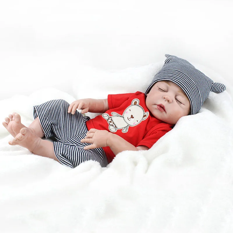 New Simulation of Regenerated Soft Rubber Doll Reborn Lifelike Companion Doll with Eyes Closed
New Simulation of Regenerated Soft Rubber Doll Reborn Lifelike Companion Doll with Eyes Closed