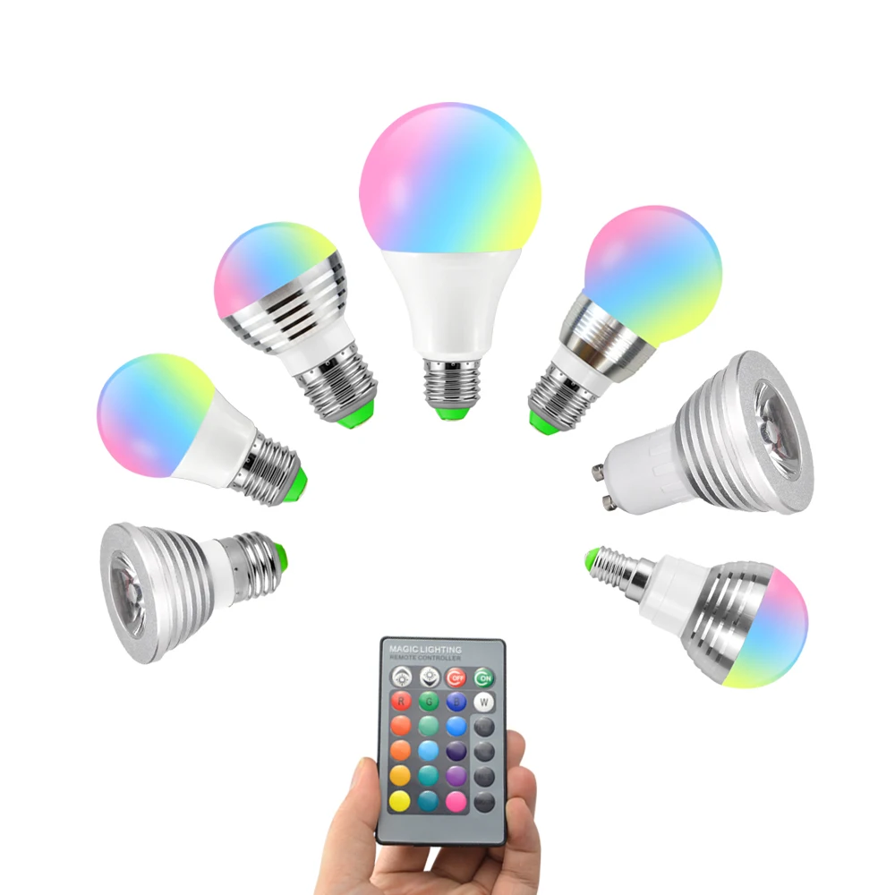 RGB Lamp Bulbs LED Night Light Color Changing IR Remote Control nachtlichtje E27 Luz de noche E14 veilleuse
RGB Lamp Bulbs LED Night Light Color Changing IR Remote Control nachtlichtje E27 Luz de noche E14 veilleuse