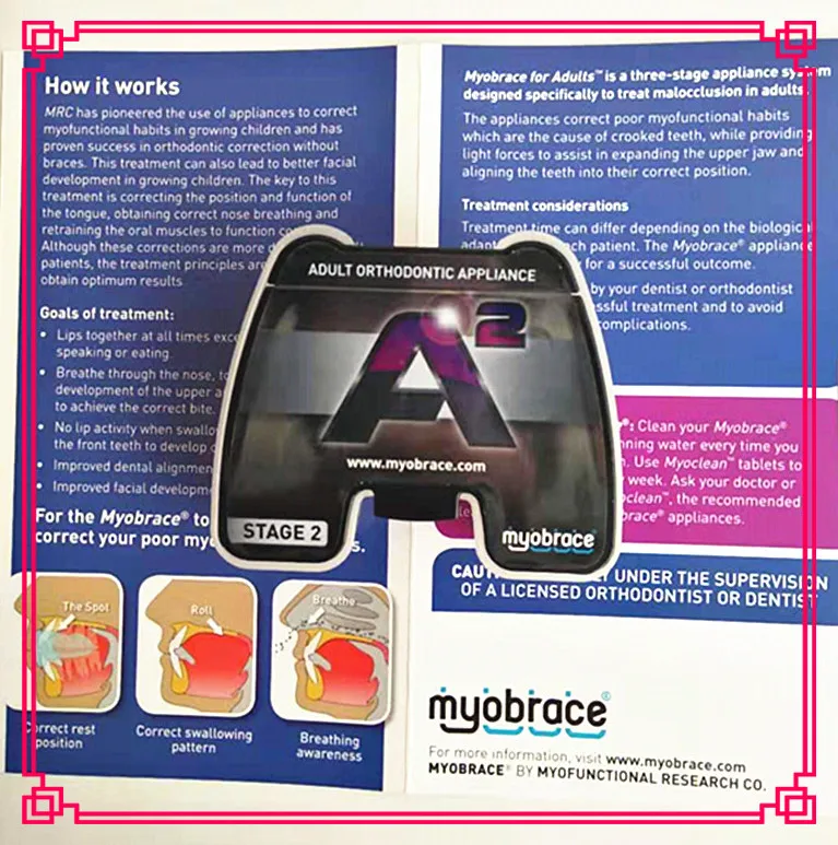 Original Australia MRC Orthodontic A2 Trainer Regular Size/A2 Myobrace for Adult Use
Original Australia MRC Orthodontic A2 Trainer Regular Size/A2 Myobrace for Adult Use