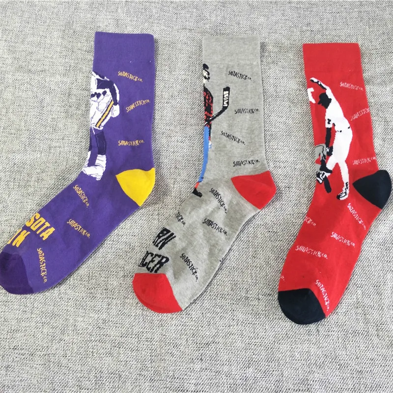 Men Happy Funny Cartoon Athlete Sock Fashion Print Cotton Breathable Hip Hop Dress Socks Socks of Happy Sock Casual
Men Happy Funny Cartoon Athlete Sock Fashion Print Cotton Breathable Hip Hop Dress Socks Socks of Happy Sock Casual