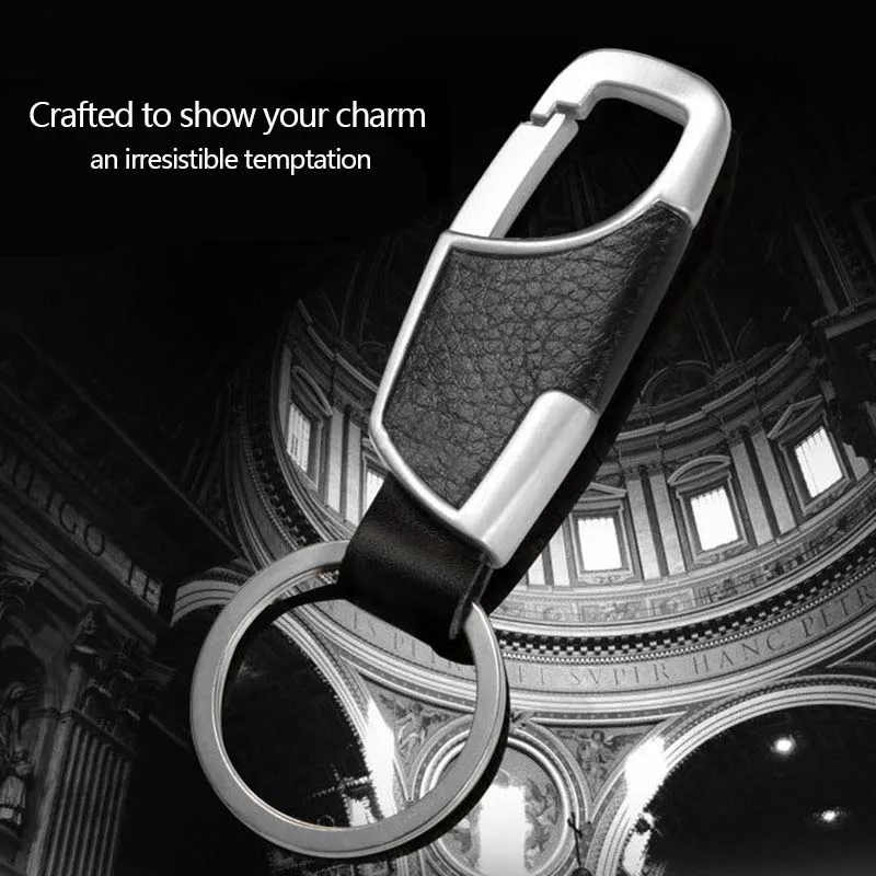 Men's Leather Waist Clip Keyring with Strap D type buckle Belt Metal Loop Simple Style Key Chain
Men's Leather Waist Clip Keyring with Strap D type buckle Belt Metal Loop Simple Style Key Chain