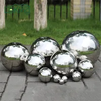 High Gloss Glitter Stainless Steel Ball Sphere Mirror Hollow Ball Home Garden Decoration Supplies Ornament 19mm~120mm image
