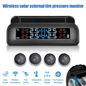 C260 Solar Tire Pressure Monitor USB Charging TPMS Real-time LCD Screen Tyre Pressure Alarm with 4 External Sensor Accessories
C260 Solar Tire Pressure Monitor USB Charging TPMS Real-time LCD Screen Tyre Pressure Alarm with 4 External Sensor Accessories