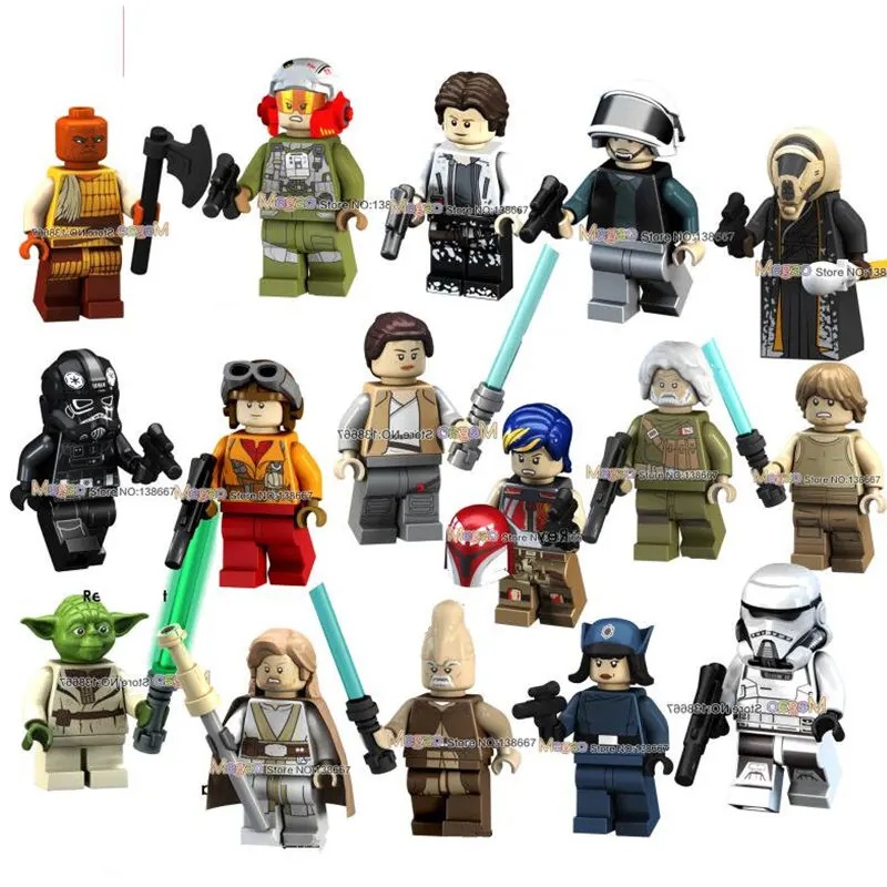 16PCS/LOT Imperial Rebel Clone Trooper Han Solo Anakin Darth Vader Yoda Jar Building Block Toys
16PCS/LOT Imperial Rebel Clone Trooper Han Solo Anakin Darth Vader Yoda Jar Building Block Toys