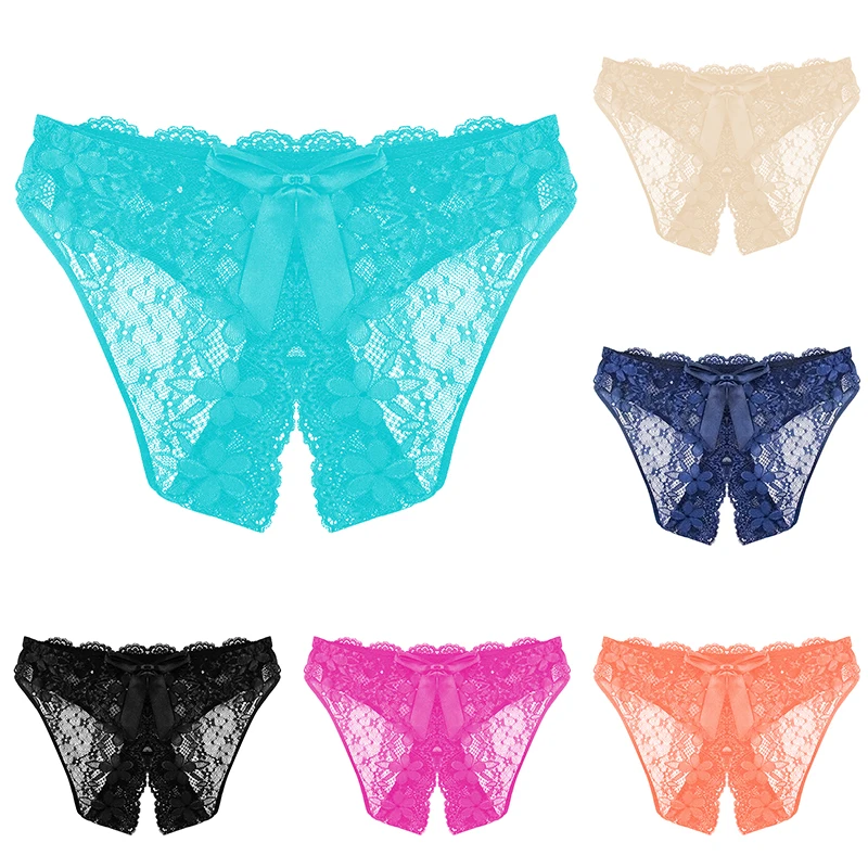 Women Ladies Sexy Opening Crotch Panties Lace Thong G-string Seamless Underwear Solid Color Low Waist Panty Lingerie
Women Ladies Sexy Opening Crotch Panties Lace Thong G-string Seamless Underwear Solid Color Low Waist Panty Lingerie