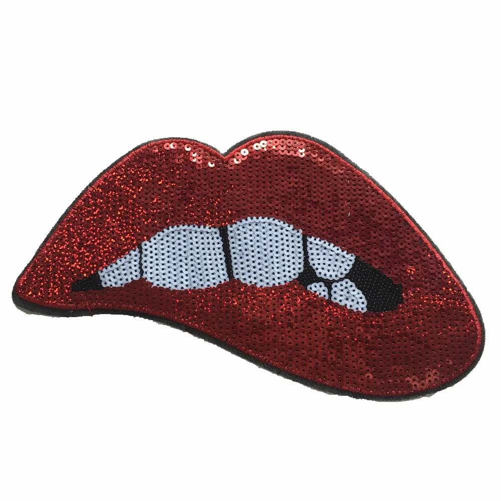 8 Pieces/lot Sparkling Red Lips Sequins Patches Sew on Sequined Patches for Clothes DIY decoratiob Appliques
8 Pieces/lot Sparkling Red Lips Sequins Patches Sew on Sequined Patches for Clothes DIY decoratiob Appliques