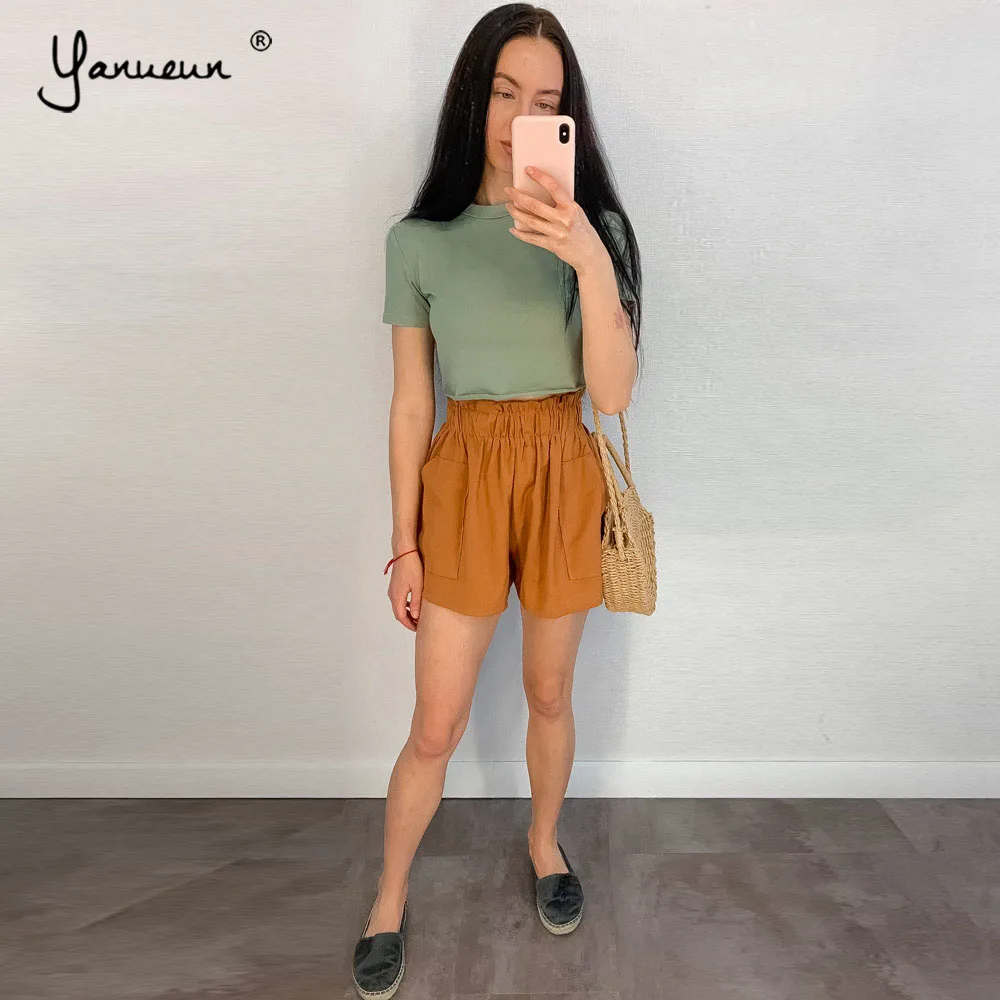 Yanueun Loose Shorts Elastic Waist Summer Women 2019 Summer Hot High Waist Casual Pockets Trendy Shorts For Lady
Yanueun Loose Shorts Elastic Waist Summer Women 2019 Summer Hot High Waist Casual Pockets Trendy Shorts For Lady