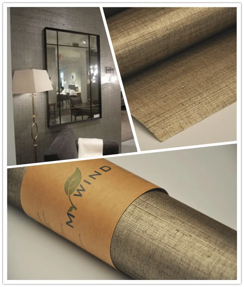 Big sale hand-made silver metallic grey sisal wallpaper for living room hotel wallcovering 9 square meters
Big sale hand-made silver metallic grey sisal wallpaper for living room hotel wallcovering 9 square meters