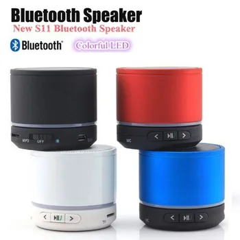 S11 Wireless Mini Bluetooth Speaker HiFi Music Player with MIC with led circle lamp For iPhone MP4 MP3 Tablet PC 10pcs/lot
S11 Wireless Mini Bluetooth Speaker HiFi Music Player with MIC with led circle lamp For iPhone MP4 MP3 Tablet PC 10pcs/lot