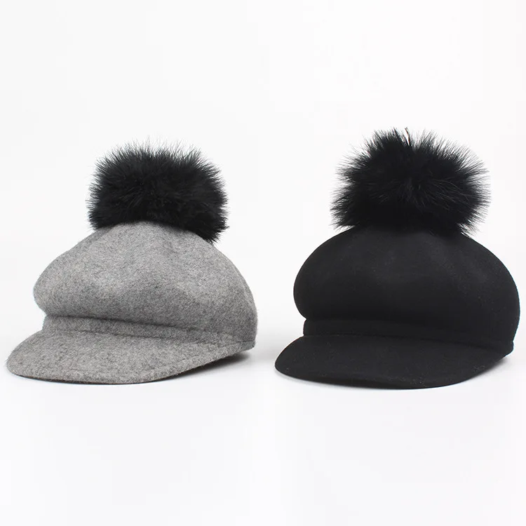 ju-BJ16MQ winter warm Ostrich pompon solid British style 100% wool cap woman sun octagonal hat wholesale
ju-BJ16MQ winter warm Ostrich pompon solid British style 100% wool cap woman sun octagonal hat wholesale