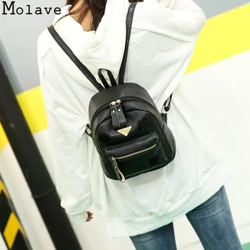 MOLAVE Female Fashion New Girls Leather School Bag Travel Backpack Satchel Women Shoulder Rucksack High Quality Zipper 42.sep.30
MOLAVE Female Fashion New Girls Leather School Bag Travel Backpack Satchel Women Shoulder Rucksack High Quality Zipper 42.sep.30