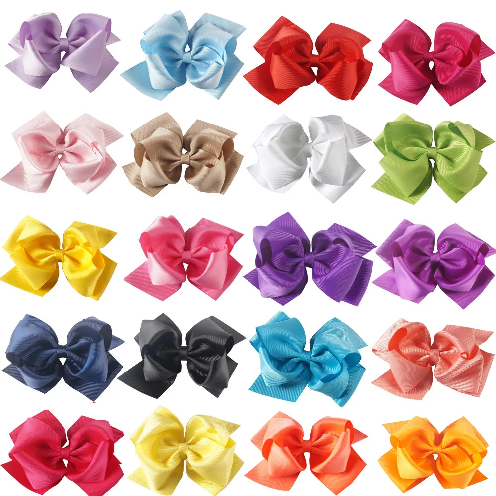 5'' 2 Pcs/Lot Double Layers Solid Hair Bows for Girls Grosgrain Ribbon Hairbow with Alligator Clips Hairgrips Hair Accessories
5'' 2 Pcs/Lot Double Layers Solid Hair Bows for Girls Grosgrain Ribbon Hairbow with Alligator Clips Hairgrips Hair Accessories