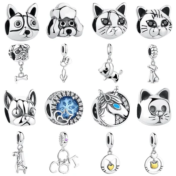 EVOJEW Loyal partner 925 Sterling silver Crystal Charms Pet Dog&Cat Bead Fit Original Pandora Bracelet Necklace DIY Jewelry
EVOJEW Loyal partner 925 Sterling silver Crystal Charms Pet Dog&Cat Bead Fit Original Pandora Bracelet Necklace DIY Jewelry