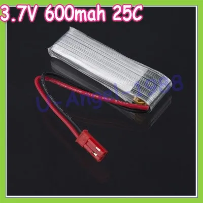 

10pcs/lot 3.7V 600mAh 25C Li-polymer Lipo Battery E-FLITE BLADE 120SR for walker wltoy syma rc helicopter