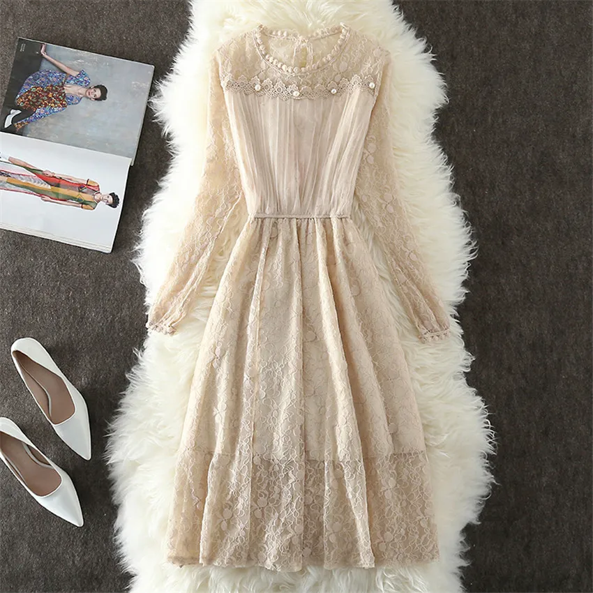 2019 Spring Women Long Sleeve Lace Dress Big Size S-2XL Dress Elegant Lady Long V-neck Dressess Vestidos Winter Bottomings WZ698
2019 Spring Women Long Sleeve Lace Dress Big Size S-2XL Dress Elegant Lady Long V-neck Dressess Vestidos Winter Bottomings WZ698