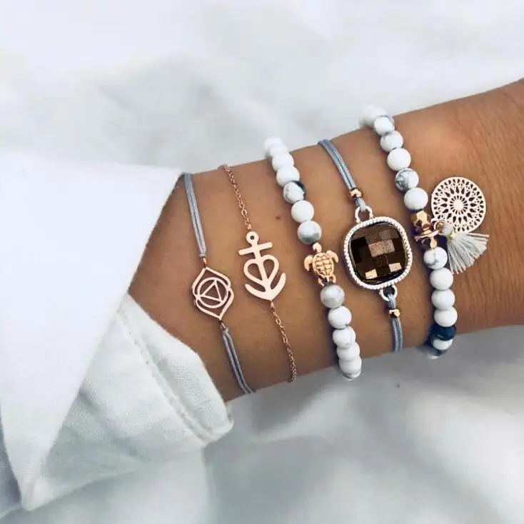 622 Retro 5pcs Set Trendy Hollow Circular Tassel Arrow Multielement Bracelet Adjustable Opening Bangle Bijoux Jewelry Gift B3183
622 Retro 5pcs Set Trendy Hollow Circular Tassel Arrow Multielement Bracelet Adjustable Opening Bangle Bijoux Jewelry Gift B3183