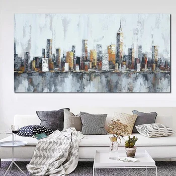 Hand Painted New York city building Oil Painting Abstract Bridge painting knife modern oil Painting wall Decor Wall Art picture
Hand Painted New York city building Oil Painting Abstract Bridge painting knife modern oil Painting wall Decor Wall Art picture