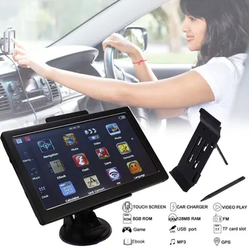 7 Inch Car HGV GPS Voice Prompt Navigation Device Touch Screen Multi Languages FM Audio Video Entertainment Games Player
7 Inch Car HGV GPS Voice Prompt Navigation Device Touch Screen Multi Languages FM Audio Video Entertainment Games Player