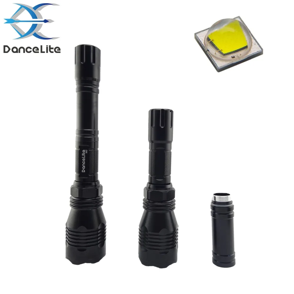 500Meters Long Light Range ~ DanceLite 802 XM-L2 U3 1-MODE(on/off) LED Hunting Flashlight with Extension Tube (2x18650)
500Meters Long Light Range ~ DanceLite 802 XM-L2 U3 1-MODE(on/off) LED Hunting Flashlight with Extension Tube (2x18650)