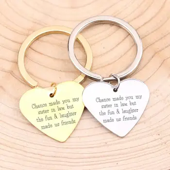Gift To Sister In Law Key Chain Heart Shape Hand Carved But Fun & Laughter Made Friends Girls Birthday Friendship Souvenir Gift
Gift To Sister In Law Key Chain Heart Shape Hand Carved But Fun & Laughter Made Friends Girls Birthday Friendship Souvenir Gift
