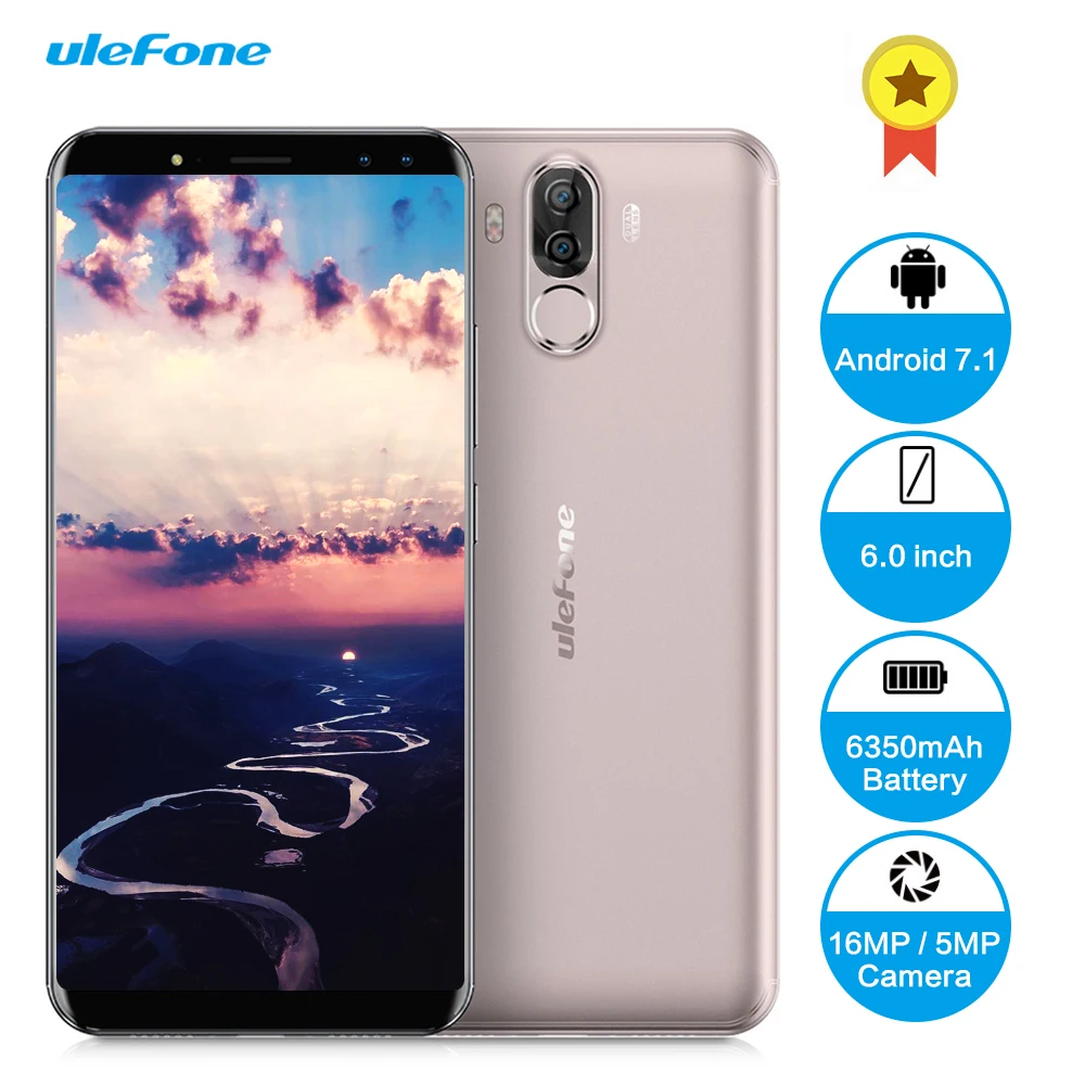 Ulefone Power 3S 4G Smartphone Android 7.1 6.0 Inch Octa Core 4GB RAM 64GB ROM Quad Cameras Type-C Face ID Mobile Telephone
Ulefone Power 3S 4G Smartphone Android 7.1 6.0 Inch Octa Core 4GB RAM 64GB ROM Quad Cameras Type-C Face ID Mobile Telephone