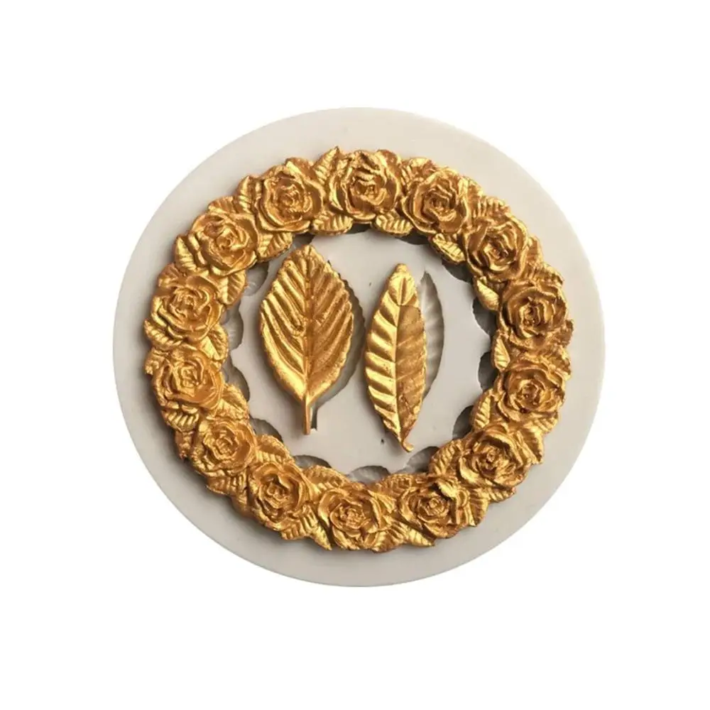 Wreath Silicone Mold New Two Leaves Silicone Mold Frame Cake Decorating Tools ADC0053
Wreath Silicone Mold New Two Leaves Silicone Mold Frame Cake Decorating Tools ADC0053