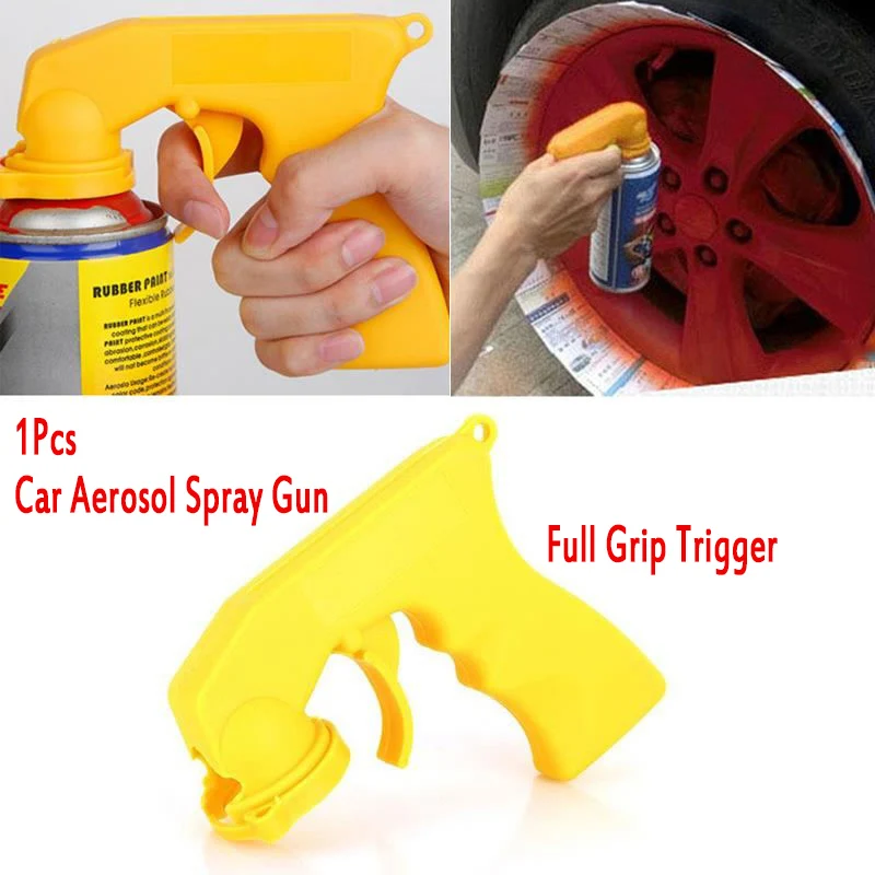1Pcs Car Aerosol Spray Gun Handle with Full Grip Trigger Special Locking Collar Portable Car Painting Paint Tool Yellow
1Pcs Car Aerosol Spray Gun Handle with Full Grip Trigger Special Locking Collar Portable Car Painting Paint Tool Yellow
