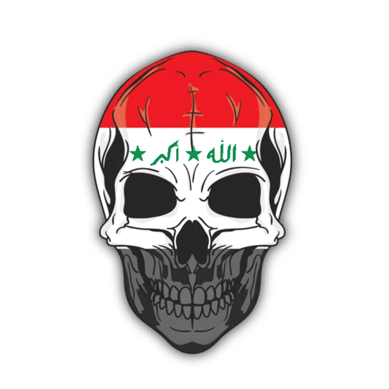 12.5CM*8.3CM Car Styling Skull Iraq Flag Car Sticker Decal Window Accessories 6-1305
12.5CM*8.3CM Car Styling Skull Iraq Flag Car Sticker Decal Window Accessories 6-1305