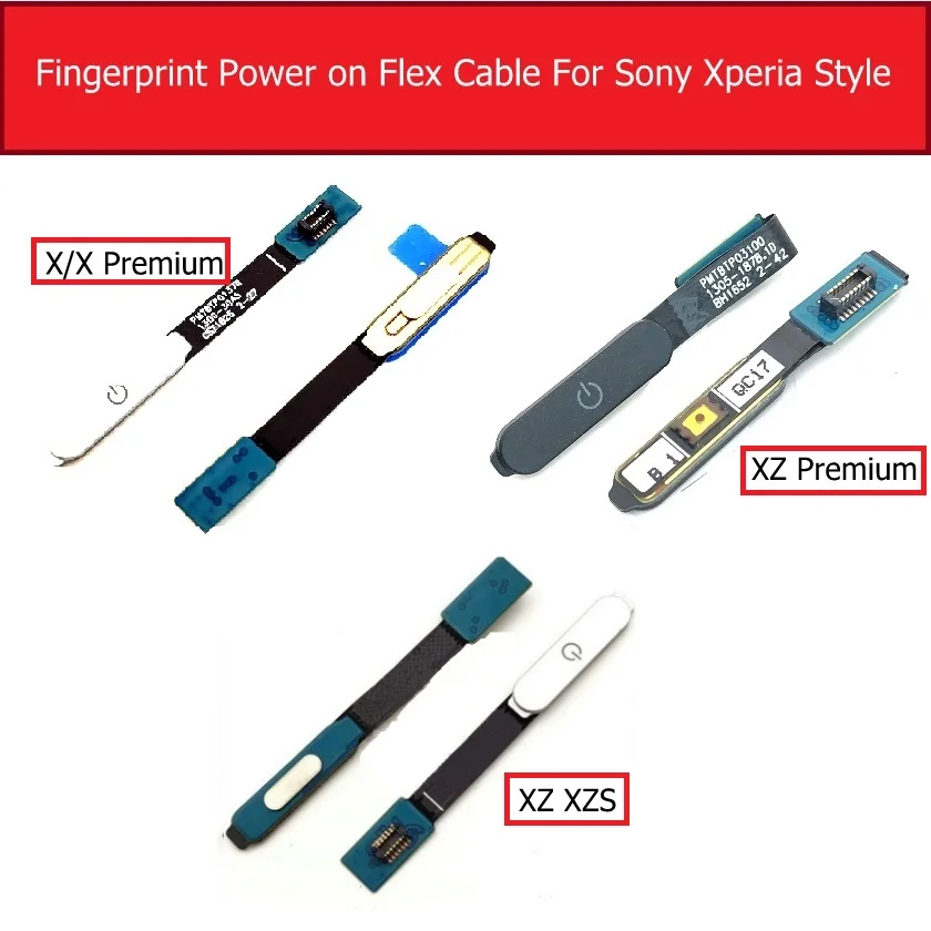 Fingerprint Power Flex Cable For Sony Xperia X/X Performance/XZ Premium/XZ/XZS Power Button Fingerprint Sensor Flex Ribbon Parts
Fingerprint Power Flex Cable For Sony Xperia X/X Performance/XZ Premium/XZ/XZS Power Button Fingerprint Sensor Flex Ribbon Parts
